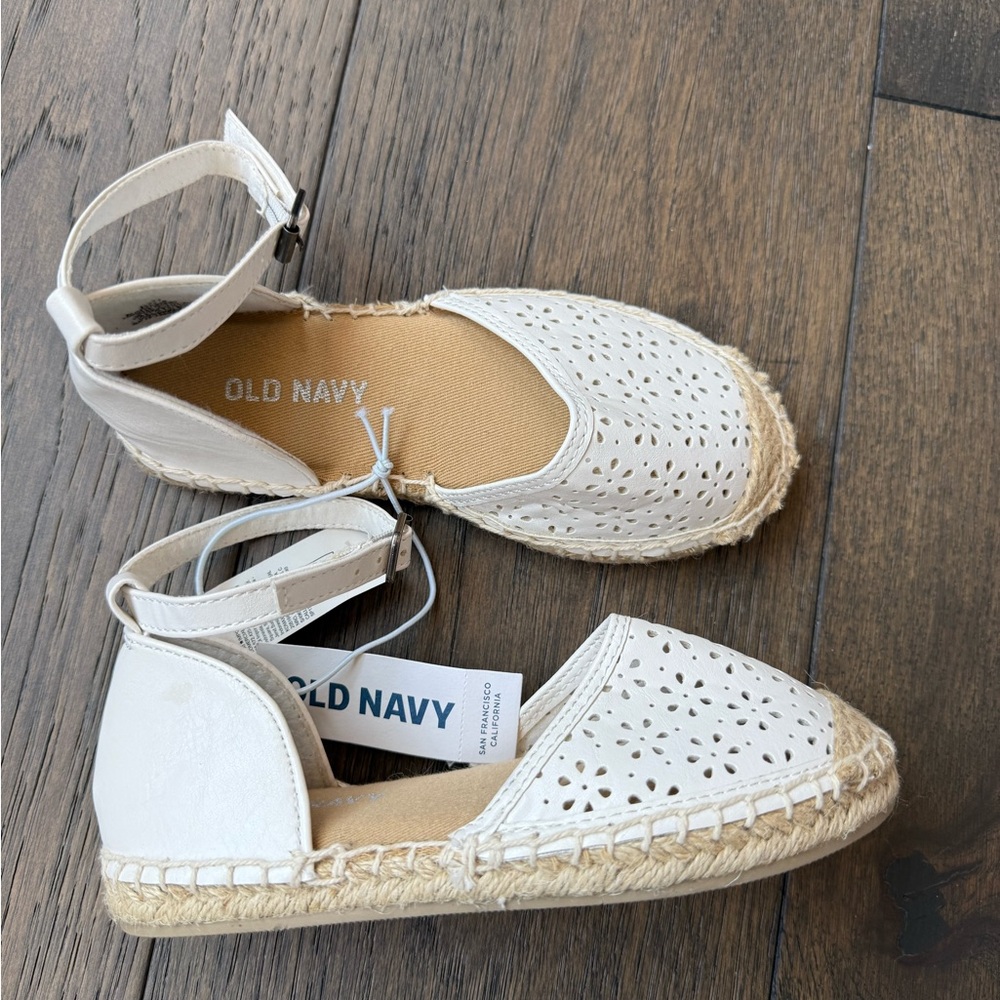 🆕Old Navy Girls Espadrille Flats with Ankle Strap